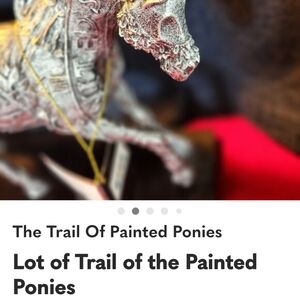 Trail of Painted Ponies Figurine, 3 Quarter, Pink, Apple Only